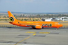 Boeing 737-8BG ZS-SJO von Mango, einem Tochterunternehmen von South African Airways