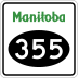 Provincial Road 355 marker