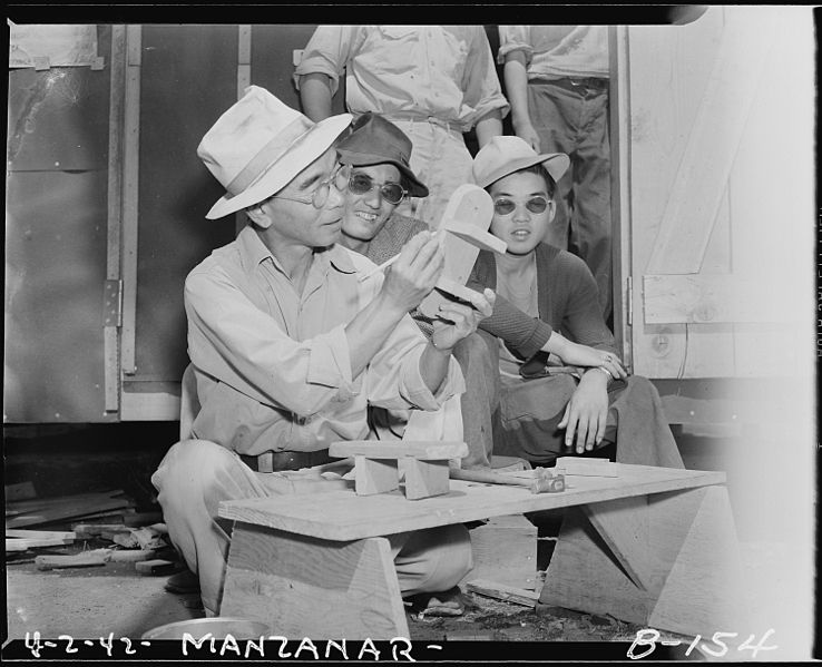 File:Manzanar Relocation Center, Manzanar, California. Opportunities are offered for handicraft at this . . . - NARA - 536901.jpg