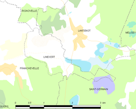 Mapa obce Linexert