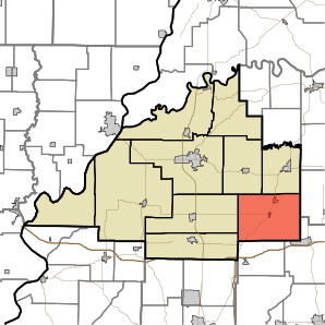 Térkép, kiemelve Barton Township-t, Gibson County, Indiana.svg