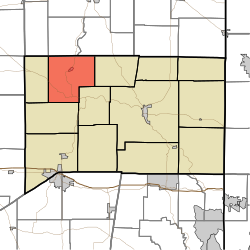 Map highlighting Laurel Township, Franklin County, Indiana.svg