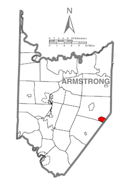 Vị trí trong Quận Armstrong, Pennsylvania