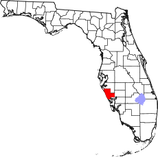 Map of Florida highlighting Sarasota County.svg