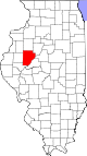 Map of Illinois highlighting Fulton County.svg