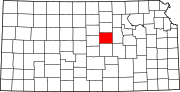 Map of Kansas highlighting Saline County.svg