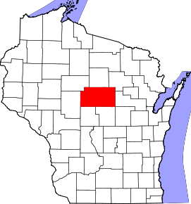 Localizare Comitatului Marathon în statul Wisconsin