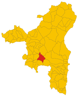 Map of comune of Desulo (province of Nuoro, region Sardinia, Italy) - 2016.svg
