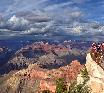 Taking in the view from Mather Point.