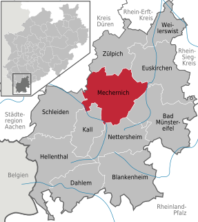 Mechernich Town in North Rhine-Westphalia, Germany