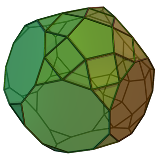 Metabiaugmented truncated dodecahedron 70th Johnson solid