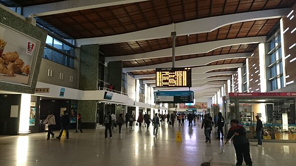 Western Cape Metrorail train station hall