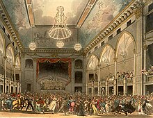 A masquerade in the rebuilt and modified Pantheon, circa 1808. Microcosm of London Plate 060 - Pantheon Masquerade edited.jpg