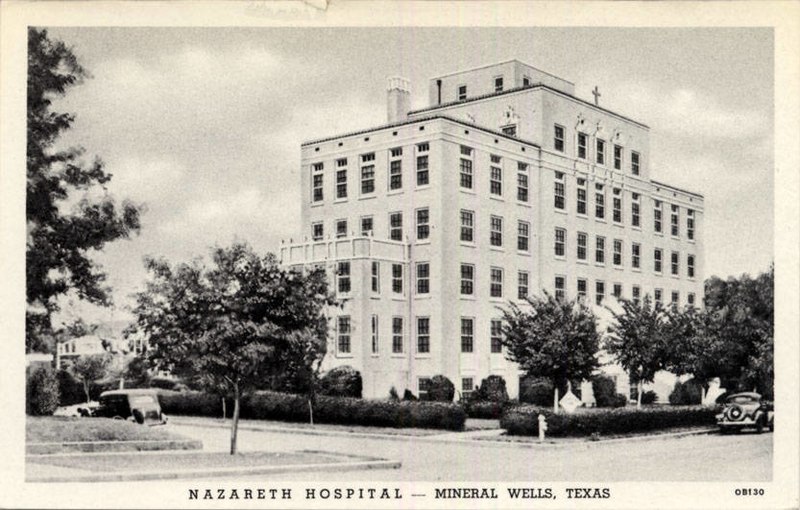 File:Mineral Wells TX - Nazareth Hospital (NBY 429801).jpg