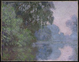 Monet - Ochtend op de Seine, in de buurt van Giverny, 1896