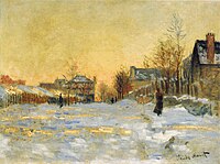 View of Argenteuil in the Snow Monet w357.jpg