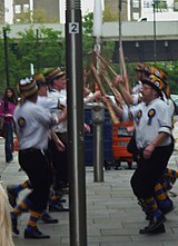 Morris dancers, Ashcroft Square, King Street W6 (geograph 2997360).jpg