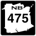 Route 475 marker