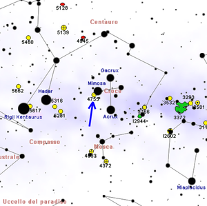 Carta di NGC 4755