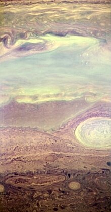 New Horizons IR view of Jupiter's atmosphere NH Jupiter IR (contrast enhanced).jpg