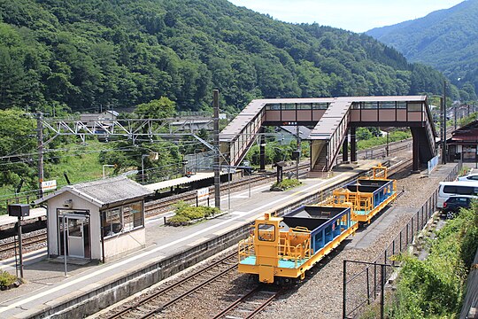 platforms and footbridge of Narai Station