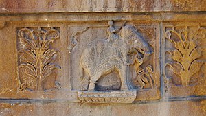 NathmalJi Haveli Elephant carving high relief
