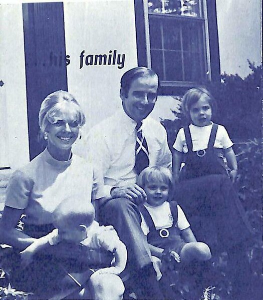 Neilia Hunter, Joe, Hunter, Naomi Christina and Beau Biden, c. 1972
