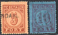 First postage due stamps, 5c and 10c used. (№ 1-2)