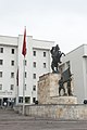 Nevşehir municipality offices and statue of Atatürk