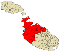 Northern Region Malta map.png