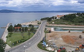 Mouth of Suha Ričina, view from parish church of St. Philip and Jacob