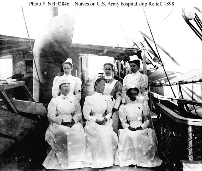 File:Nurses on Army Hospital Ship Relief, 1898.jpg