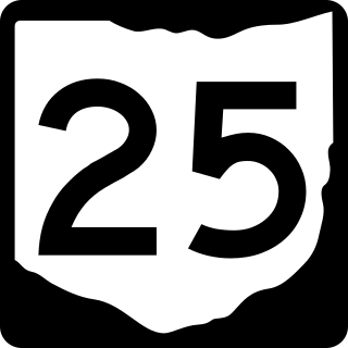 <span class="mw-page-title-main">Ohio State Route 25</span> North-south state highway in Ohio, US