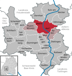 Oberndorf am Neckar - Mapa