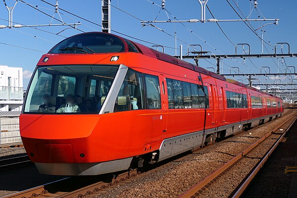 An Odakyu 70000 series Romancecar GSE limited express