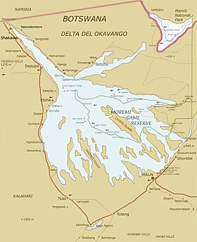 Delta Del Okavango: Características, Los cinco grandes de África en el delta del Okavango, Referencias
