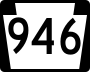 Pennsylvania Route 946 marker