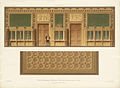 Biblioteka z dekoracją sufitu, litografia z „Architektonisches Skizzenbuch”, Wydawnictwo Ernst & Korn, Berlin 1873, sygnowana W. Loeillot