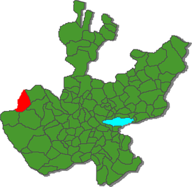 Location within the state of Jalisco