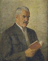 Básníkův portrét v Památníku Petra Bezruče