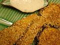 Thumbnail for File:Panko Pickles and Eggplant with Vegan Ranch Dressing (3478981300).jpg