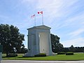 Canadian face of the Peace Arch monument.