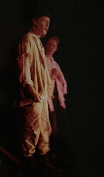File:Pilgrims progress- Lambs theater , NYC, 1994-1995- Christian - Keith Landaas, Christiana -Julie Wade.jpg