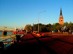 Summer night in the city of Pori, Finland on July 2, 2010 Pori at Night - panoramio.jpg