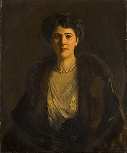 115. Sir John Lavery, R.A., R.S.A., R.H.A. label QS:Len,"115. Sir John Lavery, R.A., R.S.A., R.H.A." Portrait of Helen Dorothea McCulloch Jowitt