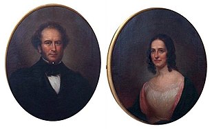 Portraits of Richard Colgate Dale Jr and Elizabeth Woodruff Dale (1857)