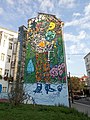 Praha - Vršovice, Proluka, mural (Michal Škapa: Gaia, 2022)