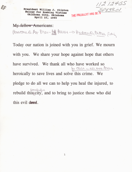 File:President Bill Clinton's Eulogy for the Bombing Victims in Oklahoma City 1995.png
