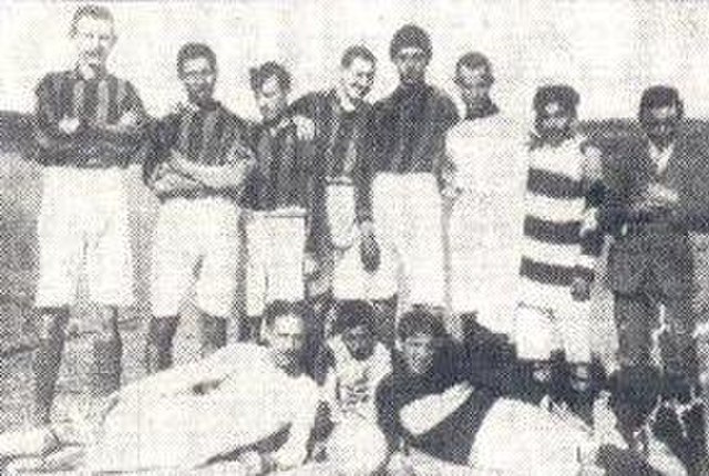 Earliest club photograph as Pro Patria in 1908