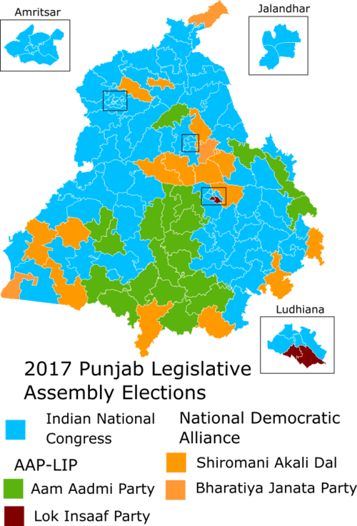 2017 Punjab Legislative Assembly Election Wikipedia